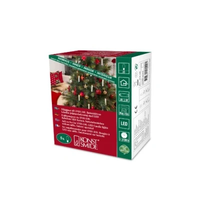 Afbeelding van Konstsmide LED Kerstboomverlichting Batterijwerking Warmwit