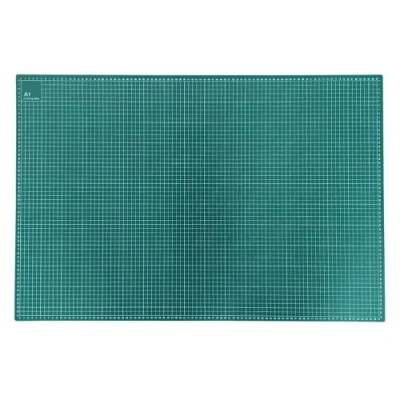 Afbeelding van Garden Mile Zelfherstellende rechthoekige groene A1 snijmat antislip bladbestendige kern met metrische rasterlijnen universele mat zachte en buigbare matten voor snijden, knutselen,