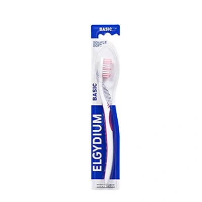 Afbeelding van Elgydium Basic Medium Tandenborstel (Kleur : Roos)