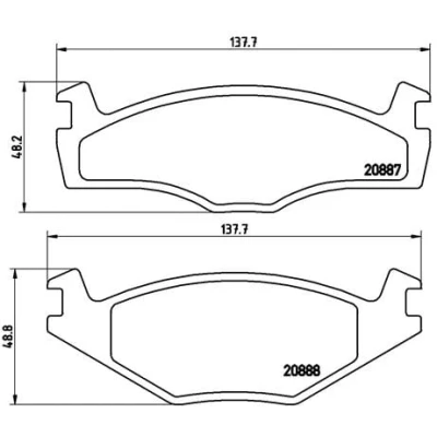 Afbeelding van Brembo Remblokset P 85 012