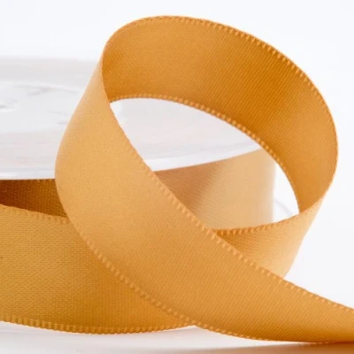 Afbeelding van Italian Options Satijnen lint, 10 mm breed x 25 meter rol, goud