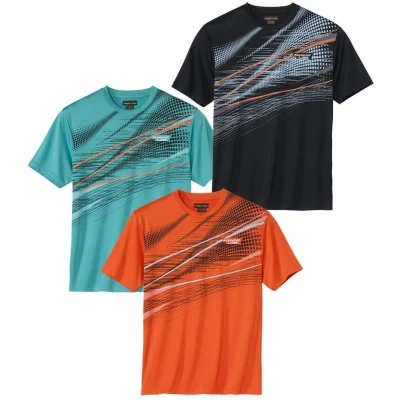 Afbeelding van Atlas for Men Set van 3 sportieve T shirts Heren Verkrijgbaar in grote maten 4XL