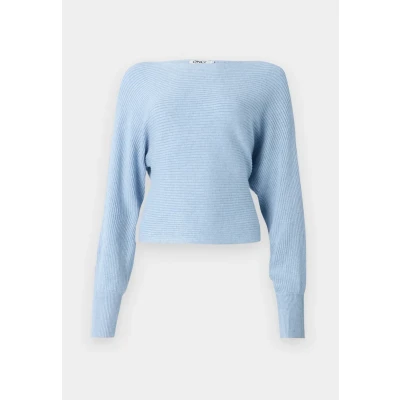 Afbeelding van ONLY Onladaline Short Trui, Dames, Maat: XS, Soft chambray