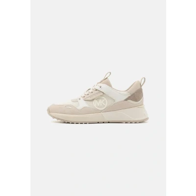 Afbeelding van Michael Kors THEO Trainer Sneakers laag cream/multicoloured, Dames, Maat: 38.5, Cream/multi coloured Leer en imitatieleer