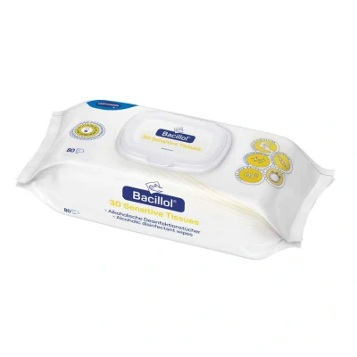 Afbeelding van Hartmann Bacillol 30 Sensitive Tissues 80 doekjes