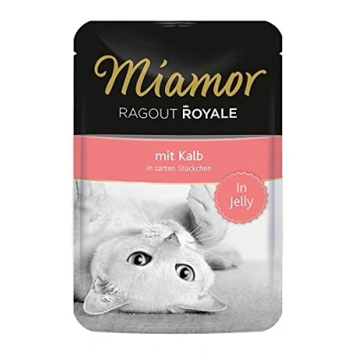 Afbeelding van Voordeelpakket Miamor Ragout Royale 22 x 100 g Kattenvoer Kalf in Gelei