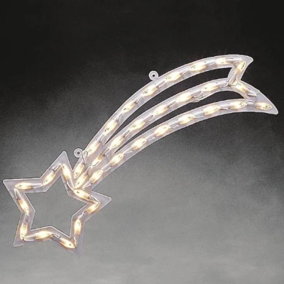 Afbeelding van Kerstster met verlichting Konstsmide 22 x 55 cm (35 LEDs, Binnen)