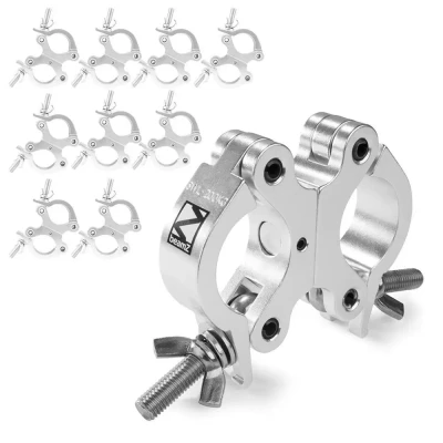 Afbeelding van BeamZ BC50 200D set van 10 slimline Swivel Couplers 200kg Aluminium