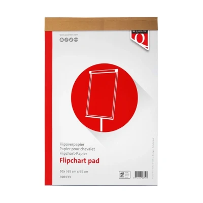 Afbeelding van Flipoverpapier Quantore 65x95cm 50vel opgerold in verzenddoos