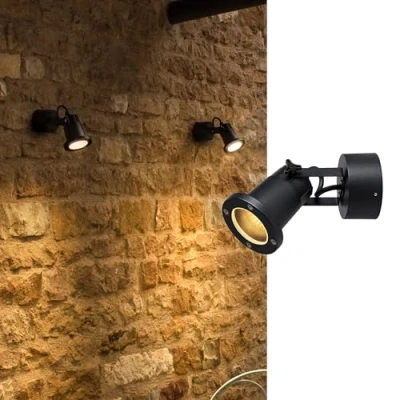 Afbeelding van Slv nautilus wandlamp zwart 1xgu10 1002867