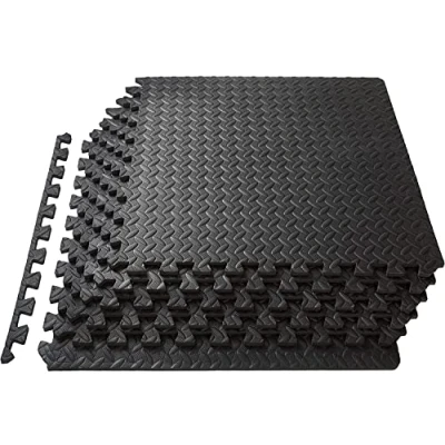 Afbeelding van Meisterhome 60 x 1 cm 15 stuks 5,40 m² zwarte beschermmatten set puzzelmat vloerbescherming mat puzzel vloerbeschermingsmatten onderlegmat fitnessmat turnmat sportmat trainingsmat