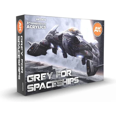 Afbeelding van AK interactive Grey For Spaceships 6 colors 17ml AK11614