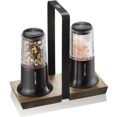 Afbeelding van Peper en Zoutmolen Gefu X Plosion Black (3 Delig)
