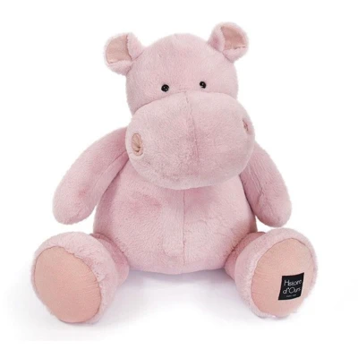 Afbeelding van Histoire d&#039;Ours Reusachtig Nijlpaard pluche dier Hip&#039;Blue 85 cm Zeer groot, zacht en schattig voor de kuilen cadeau idee geboorte verjaardag kinderen HIPPO