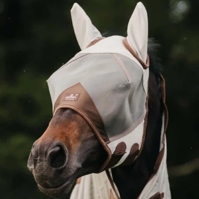 Afbeelding van Kentucky Vliegenmasker Classic met Oren Zilver Shetland