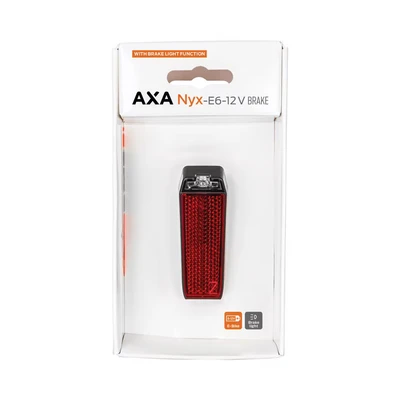 Afbeelding van Axa Nyx e bike spatbord achterlicht remlicht BikeTotaal.nl Zwart