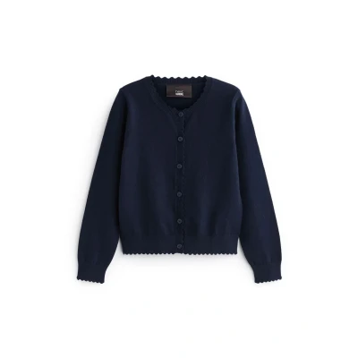 Afbeelding van Next Scalloped EDGE School Vest voor kinderen, Maat: 134, Navy blue