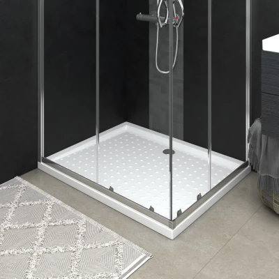 Afbeelding van Douchebak met noppen 80x100x4 cm ABS wit