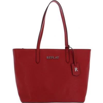 Afbeelding van REPLAY Schoudertas Shopper Shoulder Bag Red Maple Rood