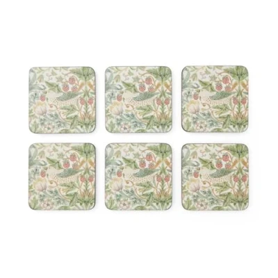 Afbeelding van Pimpernel Aarbeidendief onderzetter 6 pack Green