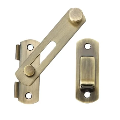 Afbeelding van SAYAYO Deurslot Flip Klink Hasp Verdikken 2,5mm Deurvergrendeling van Roestvrij Staal Vergrendeling Bronzen met Schroeven voor Deur, Raam, Kast en Tuin, EMS9500 Q