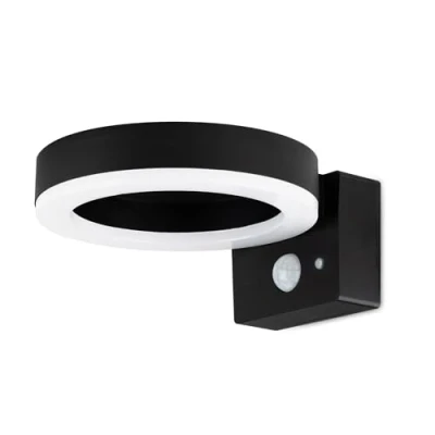 Afbeelding van Malabo Solar LED buitenlamp met bewegingssensor, Warm Wit Licht, 600 Lumen beveiligingslicht, IP44 waterbestendig, bewegingssensor &amp; 3 licht modi, tuinverlichting, Tuinverlichting op zonneenergie, Brendz