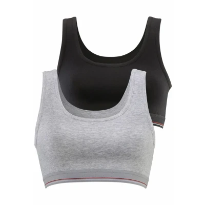 Afbeelding van H.I.S 2 PACK Bustier, Dames, Maat: 40/42, Schwarz grau meliert