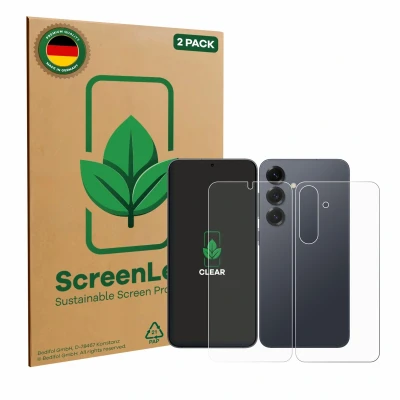 Afbeelding van ScreenLeaf Screenprotector voor Samsung Galaxy S25 Plus Enterprise Edition (Voor+Achter) Duurzame schermbescherming Folie Beschermfolie transparant (2 Stuks)