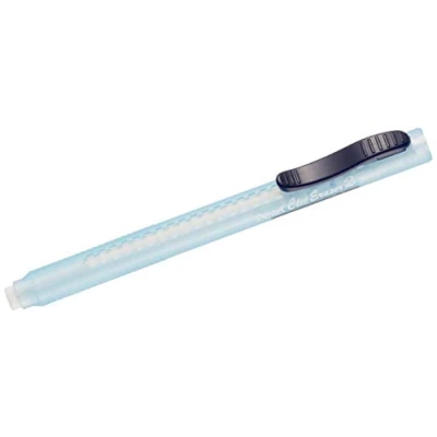 Afbeelding van Pentel ZE11T C ClicEraser 2 inch gumstift, navulbaar met ZER 2, behuizing semi transparant blauw, 1 stuk