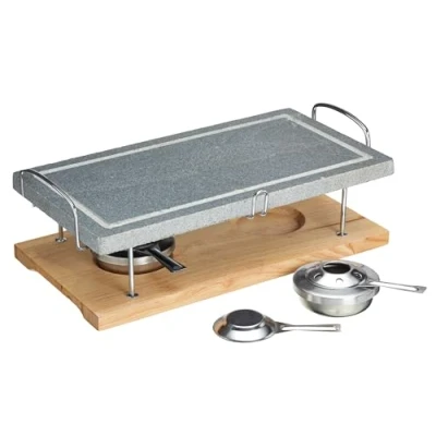 Afbeelding van Artesà natuursteen grillplaat in geschenkdoos, marmer, 41,5 x 22 15 cm