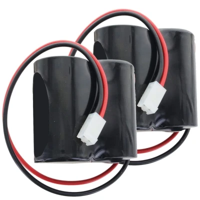 Afbeelding van 2 reservebatterijen geschikt voor ABUS FU2986, FU8220, FU8222, Secvest compatibel 2WAY draadloze buitensirene (let op polariteit)