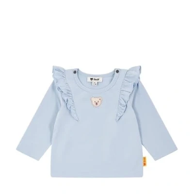 Afbeelding van Steiff Langarm Summer Breeze Longsleeve voor kinderen, Maat: 74, Chambray blue