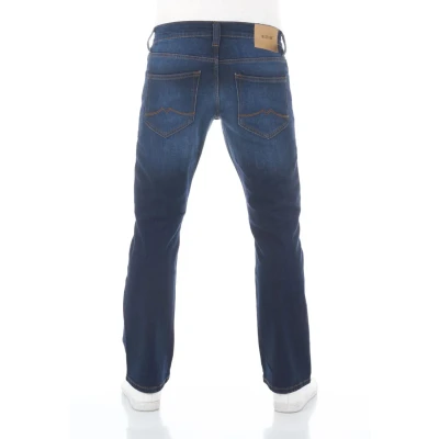 Afbeelding van Mustang Oregon Bootcut jeans, Heren, Maat: 33x34, Dark blue denim