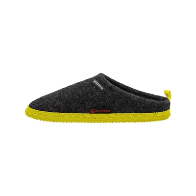 Afbeelding van Giesswein Woolpops Pantoffels, Maat: 40, Anthrazit/lime Wol