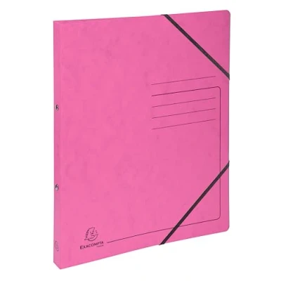 Afbeelding van Exacompta bedrukte ringbanden, A4, 2 ringen, 20mm rug, roze, 10 stuks