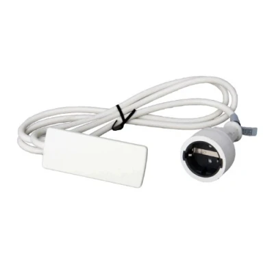 Afbeelding van Plug (platte stroomstekker) met kabel &amp; Wit