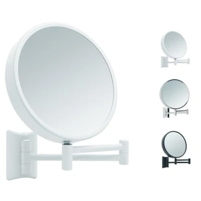 Afbeelding van Libaro Cosmeticaspiegel Imola 360 make upspiegel met wandmontage, scheerspiegel dubbelzijdig vergroting (wit (3x/7x))