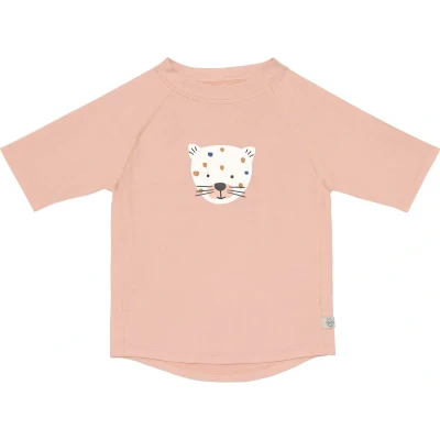 Afbeelding van Lässig Splash &amp; Fun Zwemshirt Rashguard Korte Mouw Leopard pink, 07 12 maanden Maat 74/80