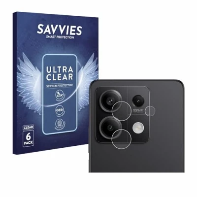 Afbeelding van 6x Savvies Screenprotector voor Xiaomi Redmi Note 13 Pro 5G (ALLEEN Camera Lens)