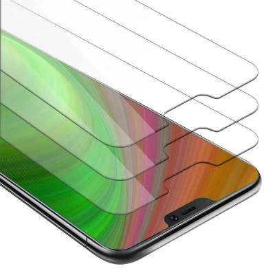 Afbeelding van Cadorabo 3x Screenprotector geschikt voor Vivo V9 Beschermende Pantser Film in KRISTALHELDER Getemperd (Tempered) Display beschermend glas 9H hardheid met 3D Touch