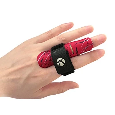 Afbeelding van Kuangmi Vingerhuls Ondersteuning Protector voorkomt vingerletsel tijdens het sporten 1 stuk (rood, L/XL)