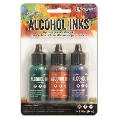 Afbeelding van Ranger Alcohol Ink Kits Rustic Lodge Bottle 3x15 ml TIM19770 Tim Holtz 3x15ml