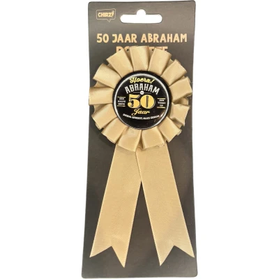 Afbeelding van Rozet Abraham 50 Goud Zwart
