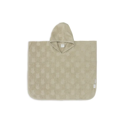 Afbeelding van Jollein Badponcho Badstof Miffy Jacquard Olive Green