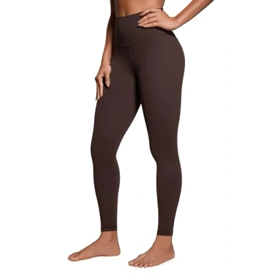 Afbeelding van CRZ Yoga Womens Butterleuse Hoge Taille Workout Leggings Lef 28&#039;&#039; Volledige Lengte Zachte Atletische Broek Hot Fudge Bruin XL