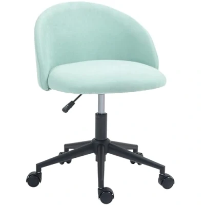 Afbeelding van HOMCOM Bureaustoel Polyester 56x59,5x75,5cm Groen