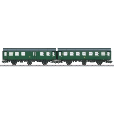 Afbeelding van Märklin 43196 H0 ombouwrijtuig paar 2e klas+GEP. Van de DB