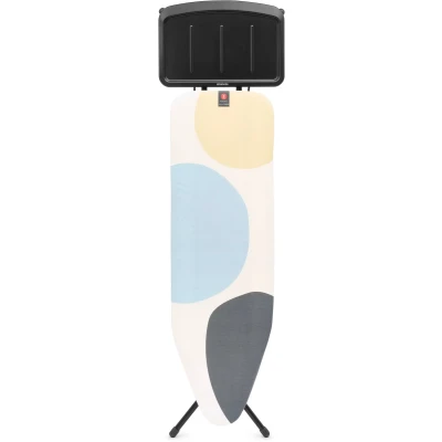 Afbeelding van Brabantia PerfectFlow strijkplank B Spring Bubbles 124x38 cm met solide stoomunithouder