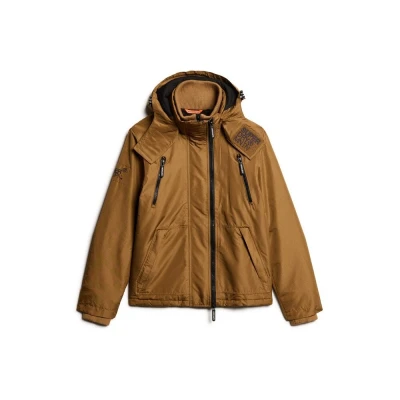 Afbeelding van Superdry Mountain Winterjas, Heren, Maat: Medium, Denim co tobacco brown