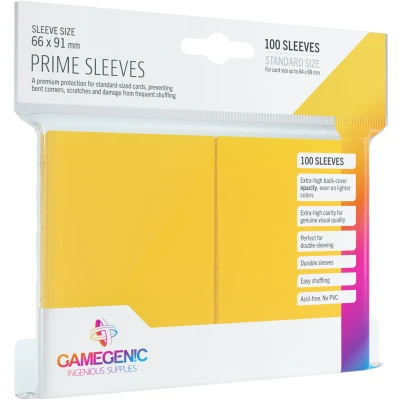 Afbeelding van Gamegenic Sleeves Prime Yellow (100 stuks)